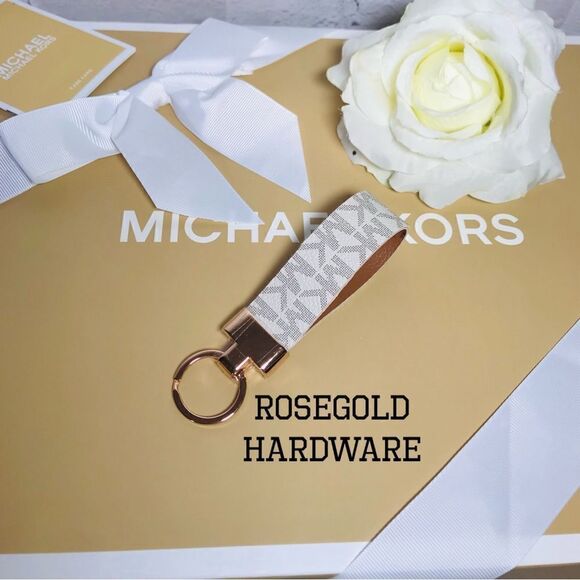 Michael kors KEYCHAIN HOLDER ROSEGOLD HARDWARE - Picture 1 of 6
